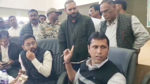 The Collector immediately suspended the Patwari during the public hearing.