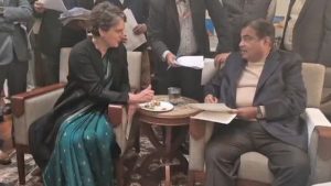 Priyanka Gandhi met Nitin Gadkari.
