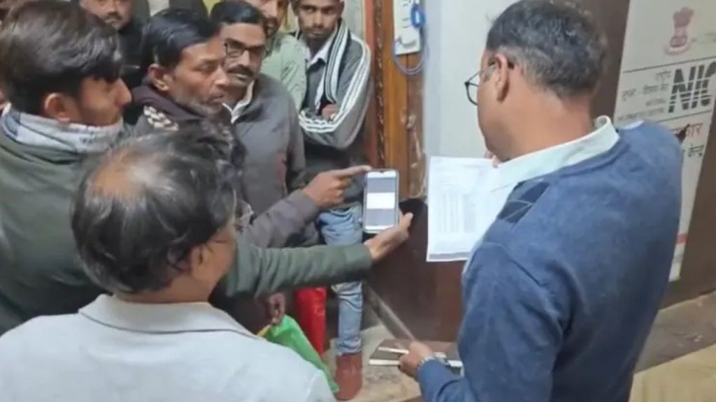 A farmer arrived in Katni to provide proof of his survival.