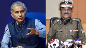 Chief Secretary Anurag Jain and DGP Kailash Makwana (File Photo)