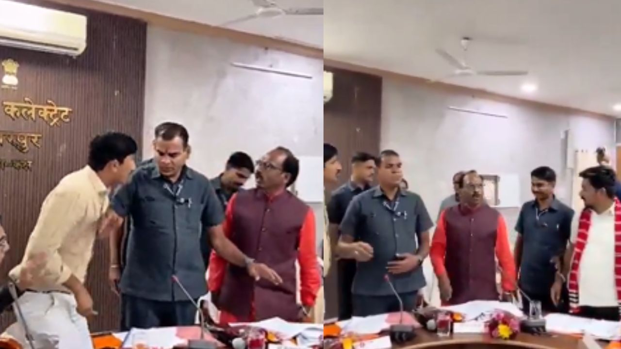 In Dungarpur, Rajasthan, during a debate between two MPs, the MLA threatened the MP.