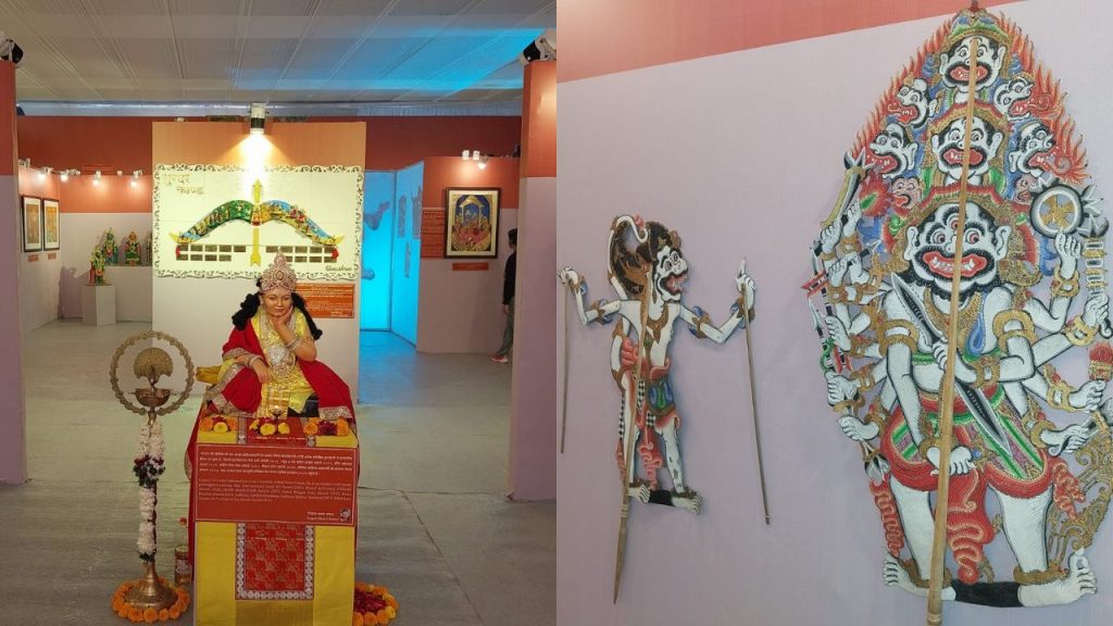 Performances in different art forms of India to explain the Ramayana.