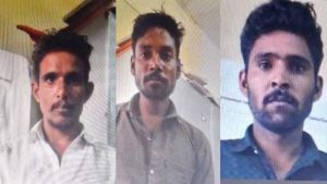 Three people including two officers suspended in Ujjain jail after three prisoners escaped.