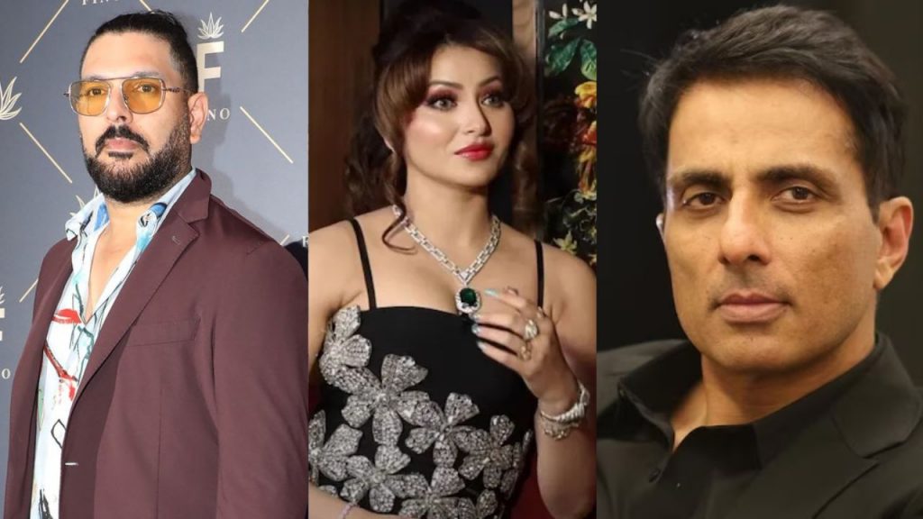 Yuvraj Singh, Urvashi Rautela, Sonu Sood (File Photo)