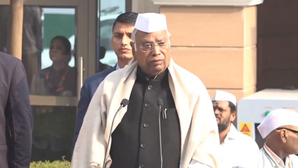 Congress National President Mallikarjun Kharge.