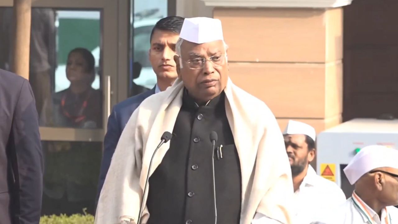 Congress National President Mallikarjun Kharge.