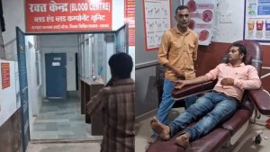 Four children became HIV positive after receiving infected blood at the blood bank of the district hospital.