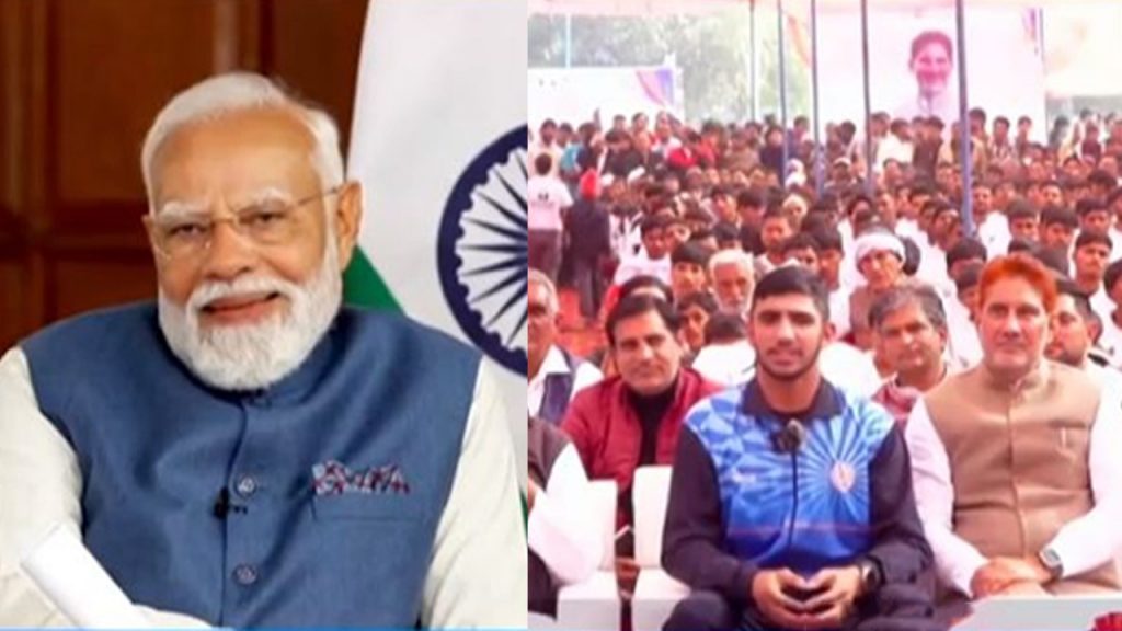 PM Modi's conversation with boxer Neeraj in Haryanvi accent is going viral on social media.