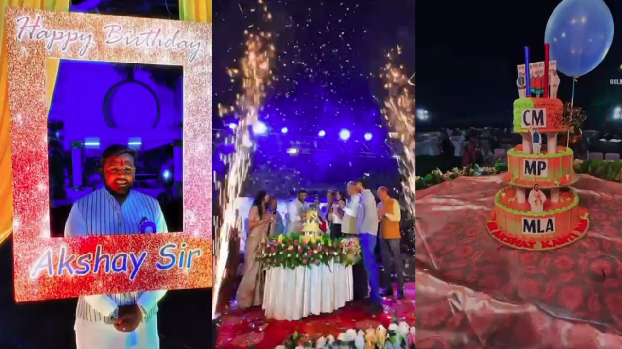 Akshay Kanti Bam's birthday celebration cake is going viral.
