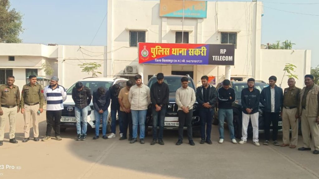 Youths in Bilaspur celebrated their birthday on the national highway; police arrested 12 accused.