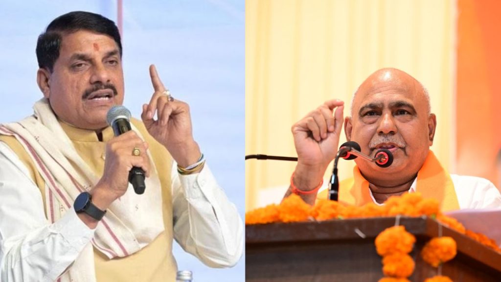 CM Mohan Yadav and BJP state president Hemant Khandelwal