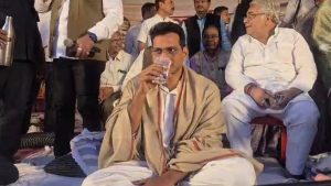 Congress MLA Devendra Yadav ended his hunger strike.