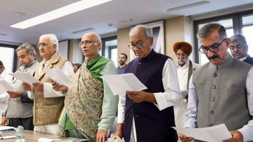 At the CWC meeting, Digvijay Singh said that sleeper cells are active in the Congress party.