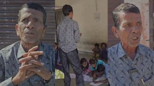 A video of a teacher teaching in school while drunk has gone viral.