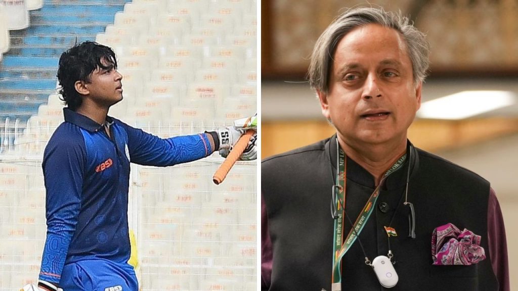 Shashi Tharoor Vaibhav Suryavanshi