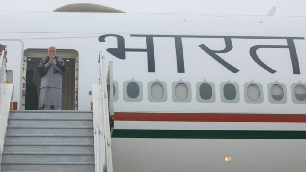 PM Narendra Modi has departed on a three-nation tour.