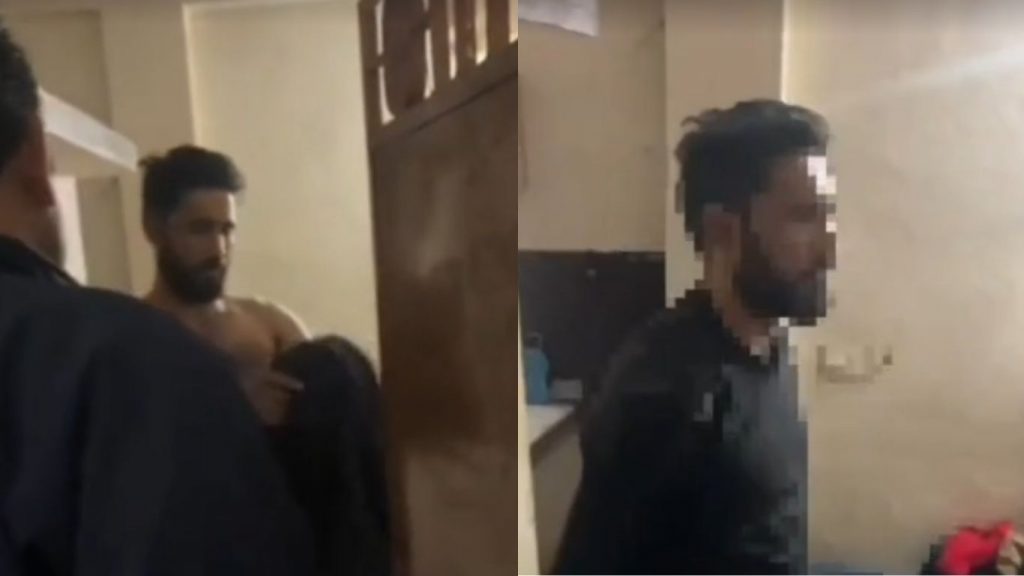 A Kashmiri youth was caught with a Hindu girl in Indore