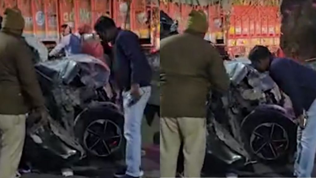 A horrific road accident in Indore