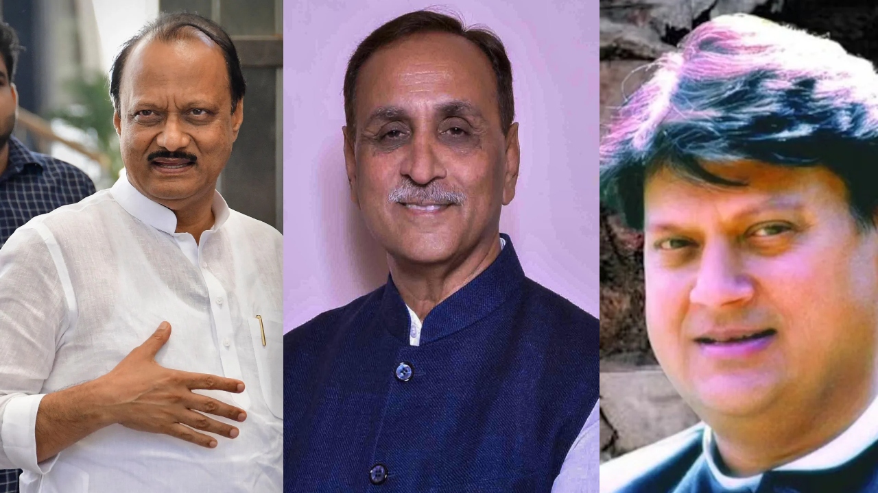 Ajit Pawar Vijay Rupani and Madhavraj Scindia