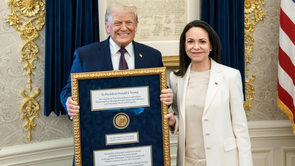 Donald Trump nobel prize Mariya machado