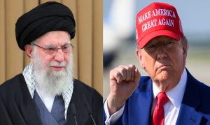 Donald trump and Ayatollah Ali Khamenei