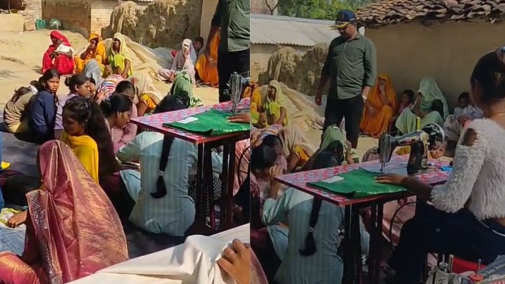 In Rewa, retired soldiers are teaching sewing to women