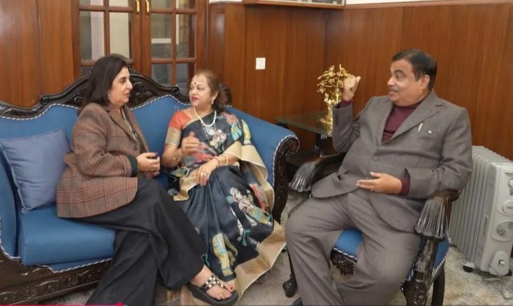 Nitin Gadkari Farah Khan