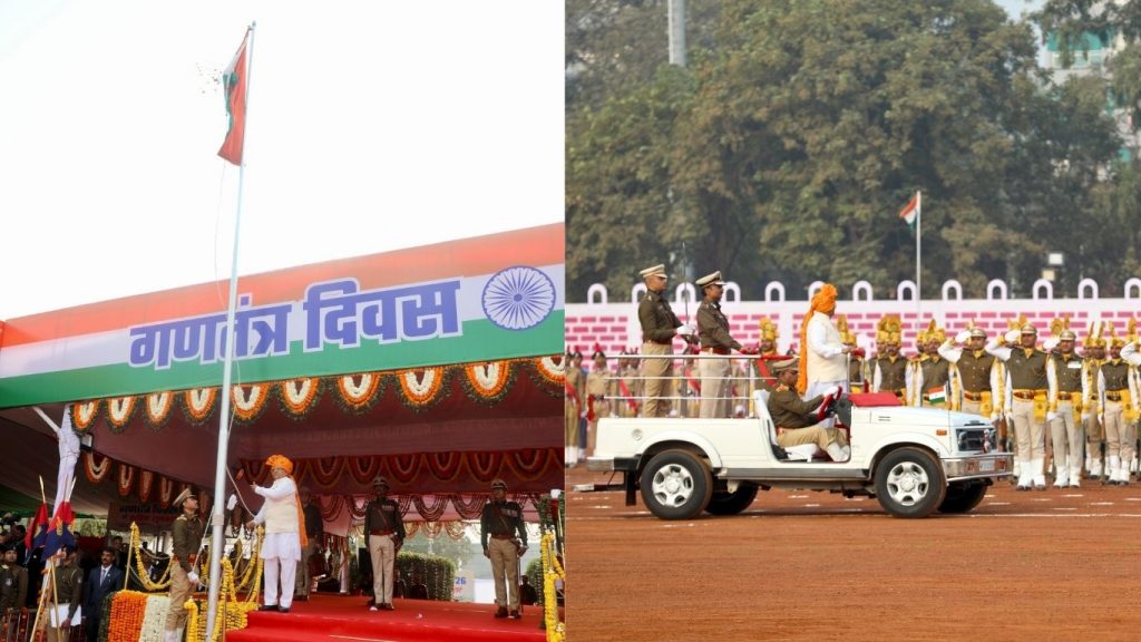 The governor took the salute.