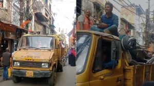 The municipal corporation in Bhopal removed encroachments