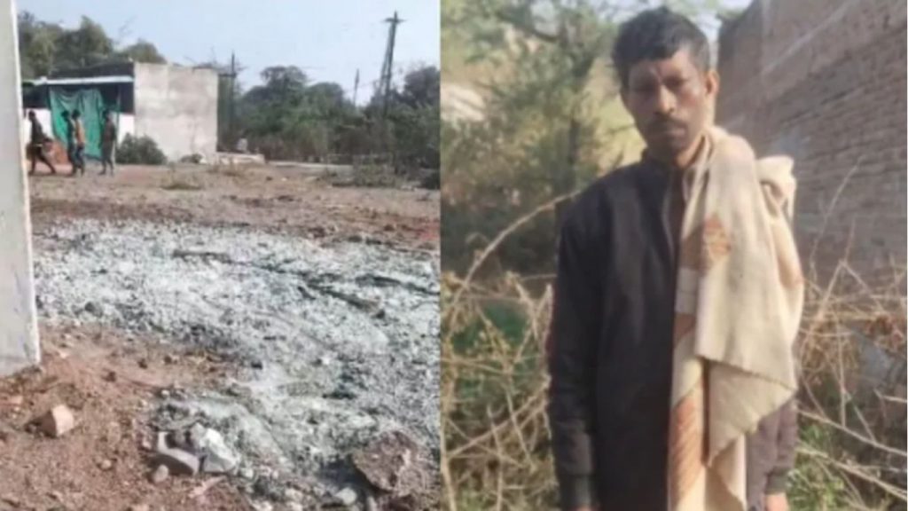 The young man bathed in the ashes of the funeral pyre