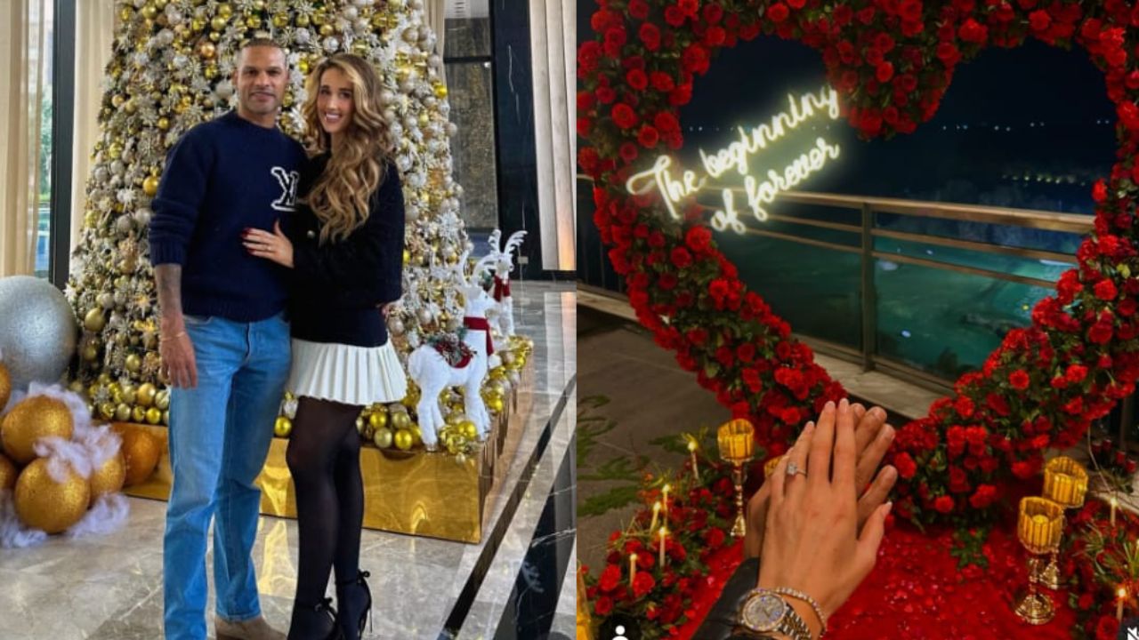 Shikhar Dhawan got engaged to his girlfriend.