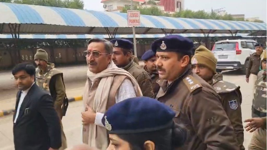 Former President of MP High Court Bar Association Anil Mishra was produced in the court by the police.