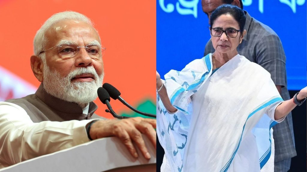 Prime Minister Narendra Modi and Chief Minister Mamata Banerjee (File Photo)