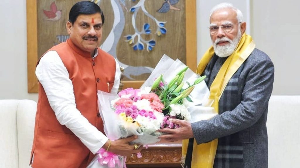CM Mohan Yadav met PM Modi.