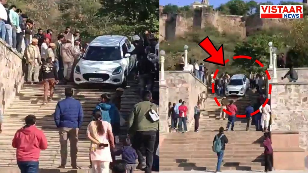 In Jaipur, Google Maps stuck the car on the stairs of Birla Mandir.