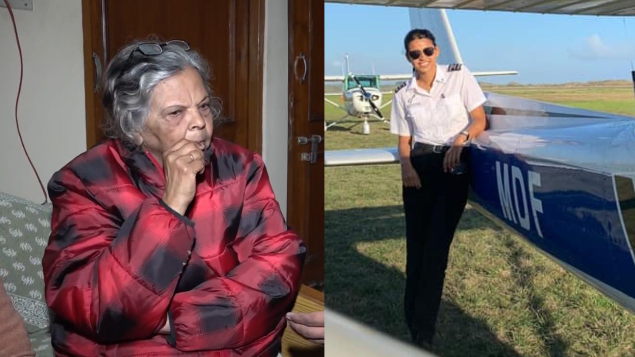 baramati plane crash co pilot shambhavi pathak message her grandmother gwalior