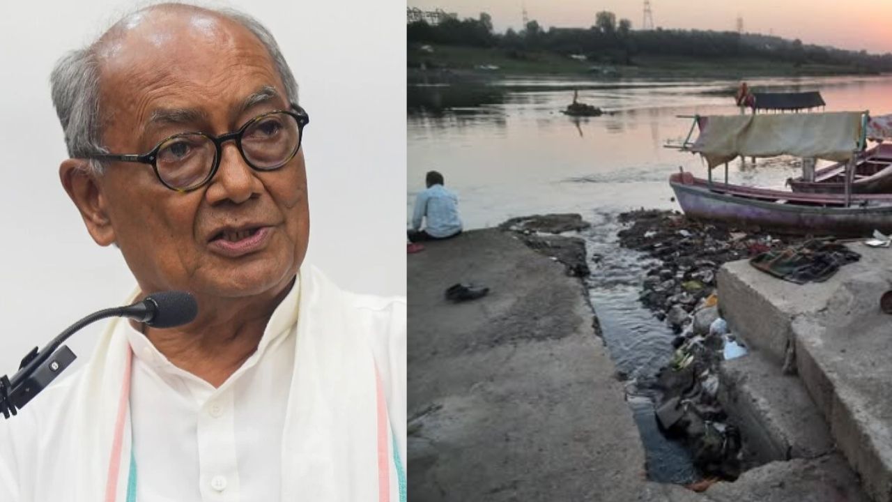 digvijaya singh on Jabalpur mayor jagat bahadur for narmada river sewage water supply