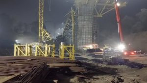 Jabalpur under construction bridge centering collapsed one died