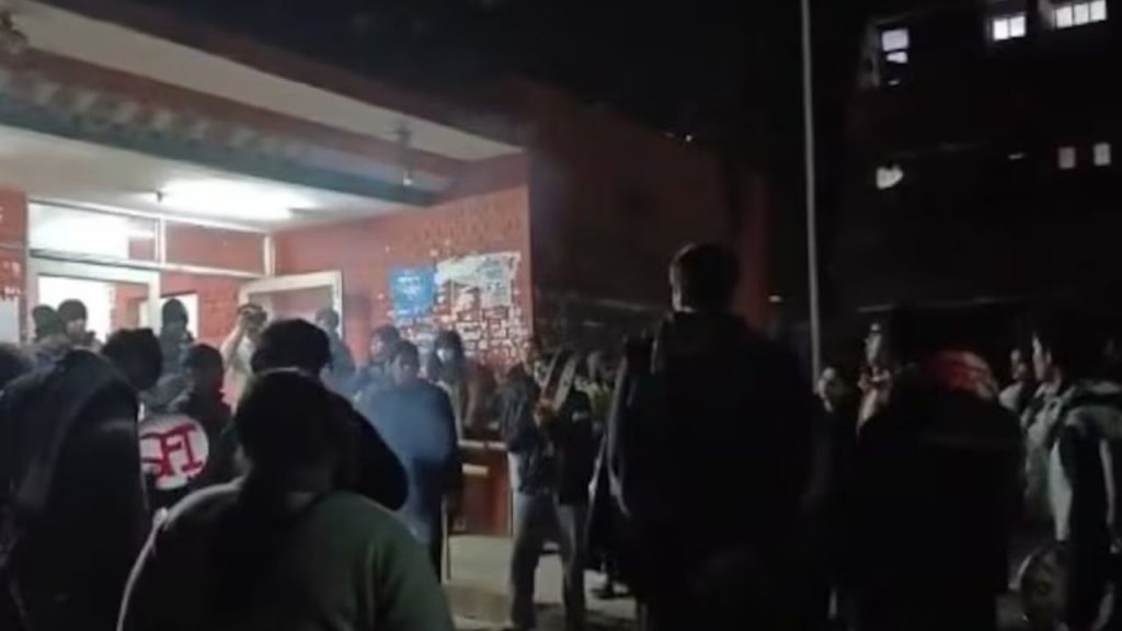 A video of slogans being chanted against PM Modi and Home Minister Amit Shah at Delhi's JNU has gone viral.