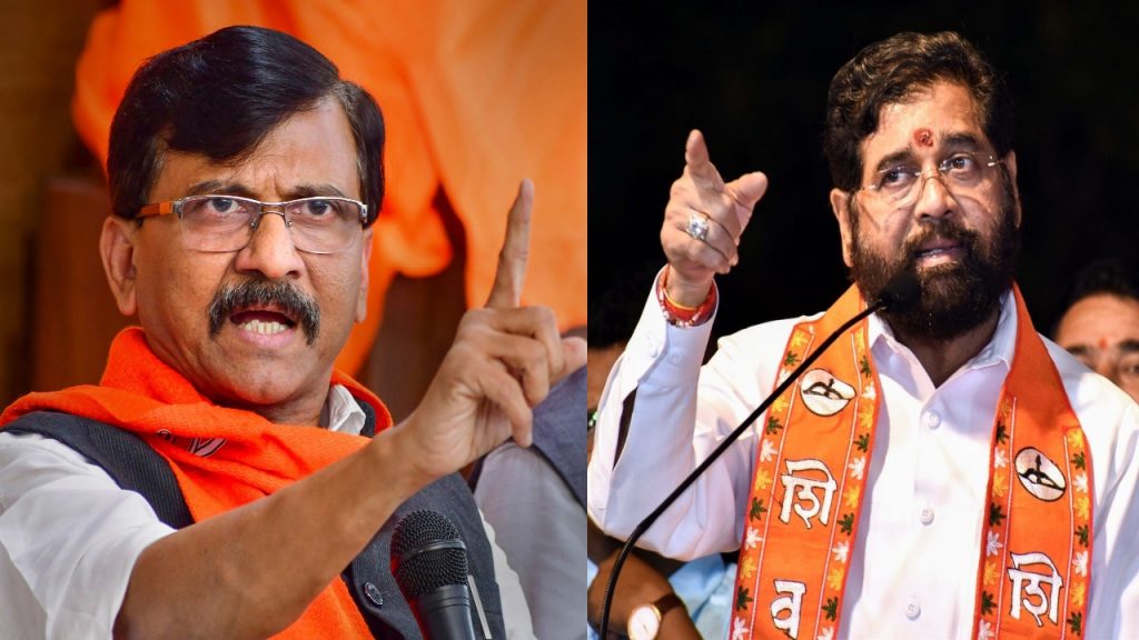 sanjay raut And Eknath Shinde