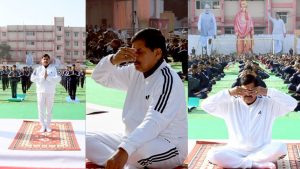 Chief Minister Mohan Yadav participated in the mass Surya Namaskar program and urged people to stay away from drugs.