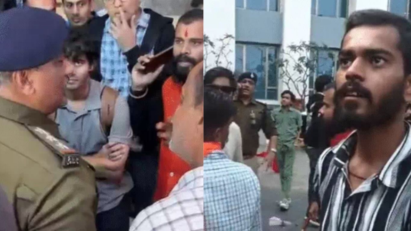 Bajrang Dal protests Valentine's Day celebrations in Indore