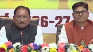 CM Vishnu Dev Sai and Finance Minister OP Choudhary