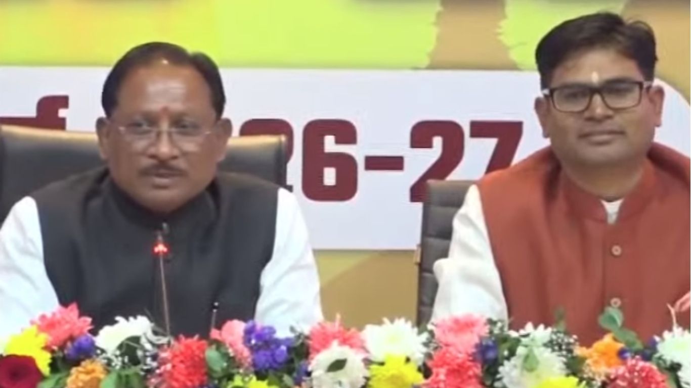 CM Vishnu Dev Sai and Finance Minister OP Choudhary