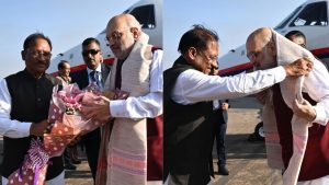 Chief Minister Vishnu Deo Sai welcomed Home Minister Amit Shah.