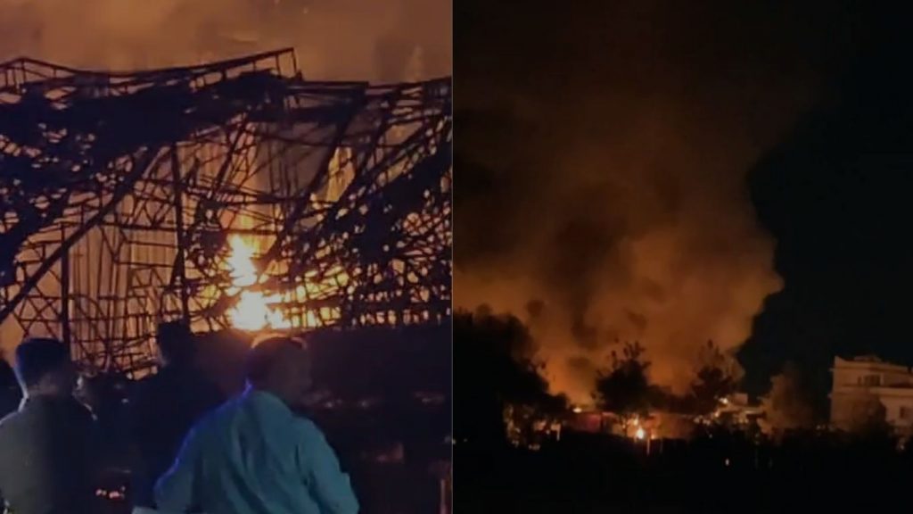 Fire breaks out during wedding in Bhopal