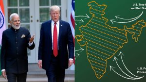 India Map Controversy donald Trump