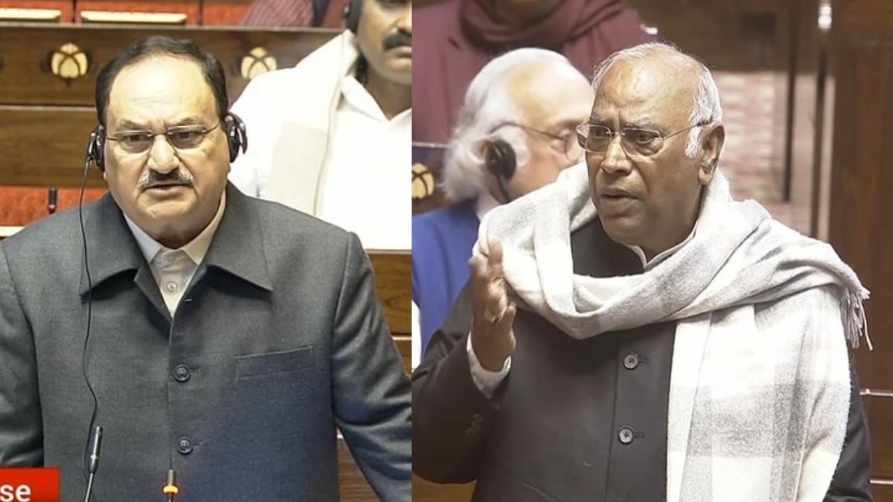 JP Nadda And Mallikarjun Kharge