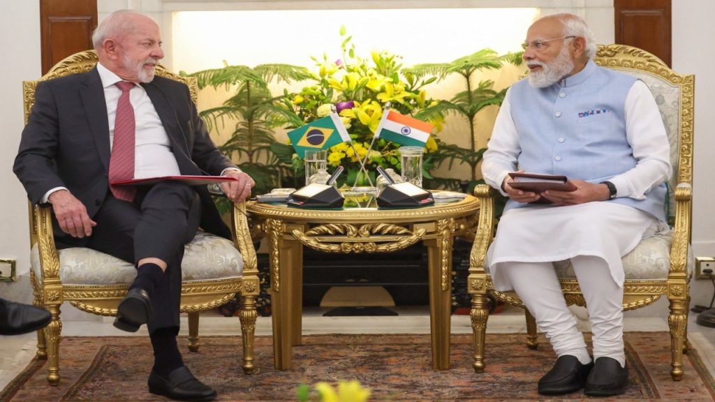 PM Modi and Luiz Inacio Lula da Silva