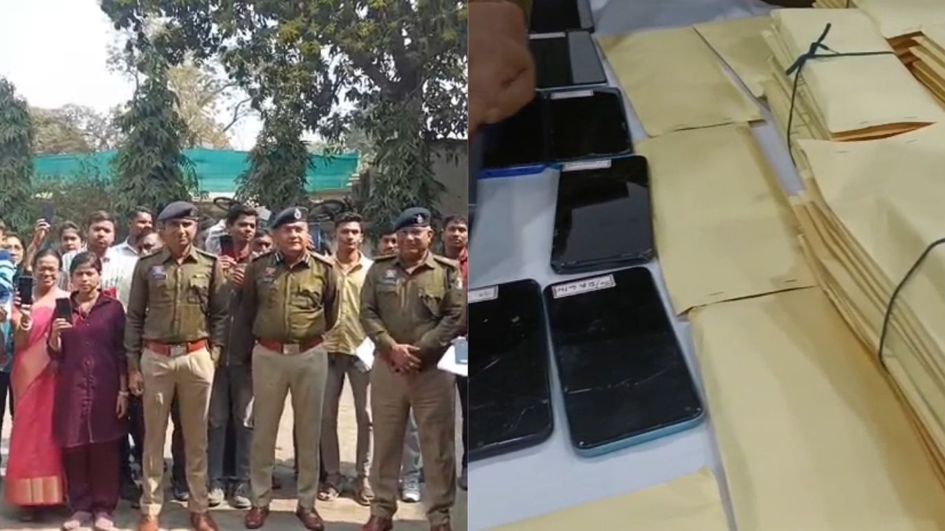 Police in Durg have recovered 202 lost mobile phones.